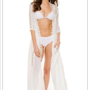 Everything but the Water Elan crochet kimono